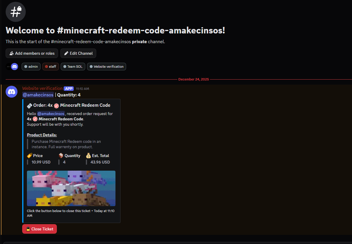 Ticket System Interface